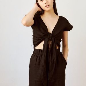 Free Label Frannie Wrap Top